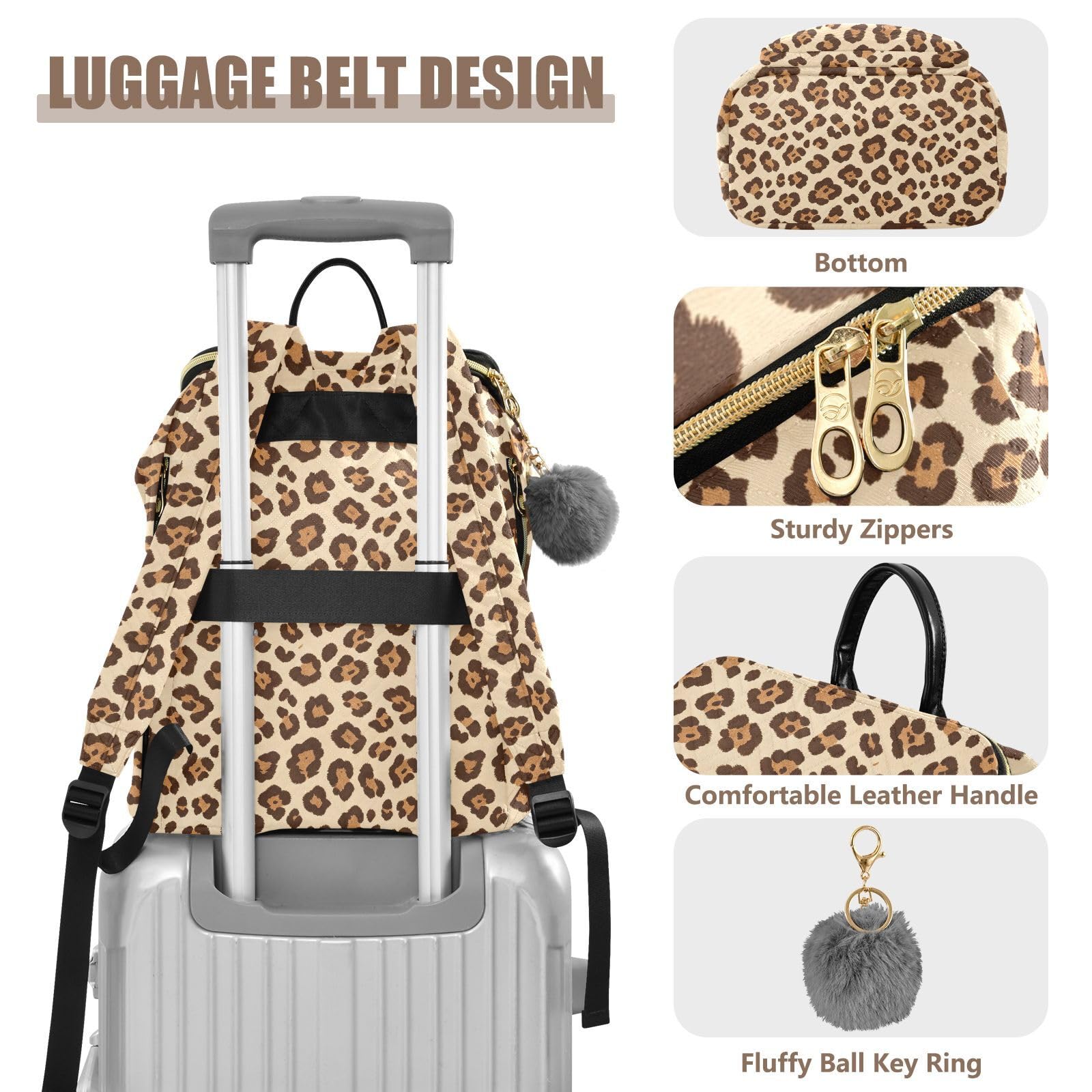 Zaino da donna 15L moda multifunzionale portatile zaino borsa