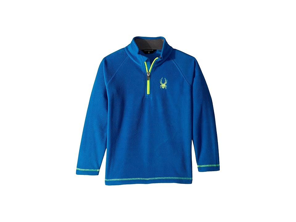 

Spyder Kids Speed Fleece Top (Big Kids) (Turkish Sea/Bryte Yellow) Boy's Long Sleeve Pullover