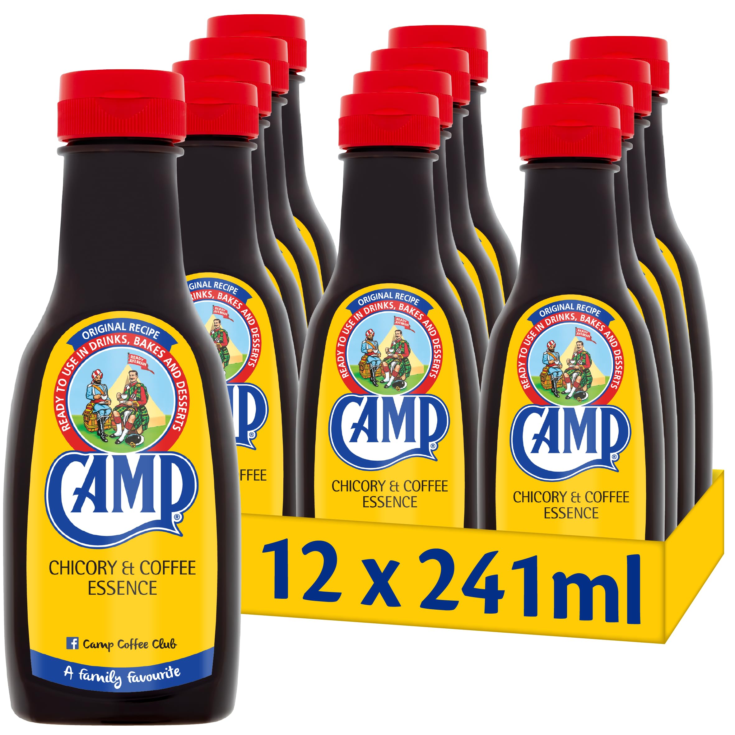 Camp Coffee Chicory and Coffee Essence 241 ml (Pack of 12)