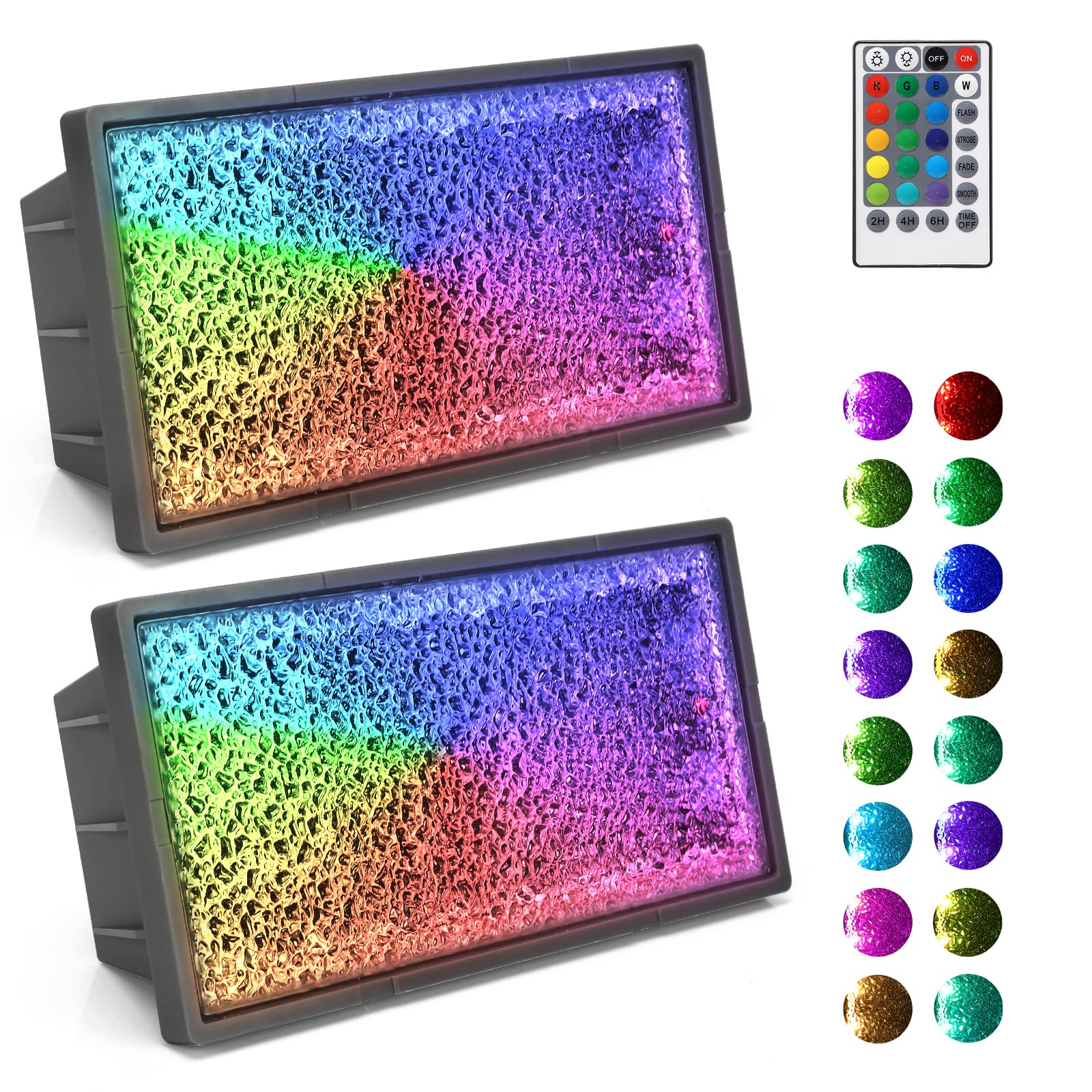 Buy Solar Brick Lights,Solar Brick Paver Lights 8x4 Inch,Outdoor Solar Ground Lights Recessed