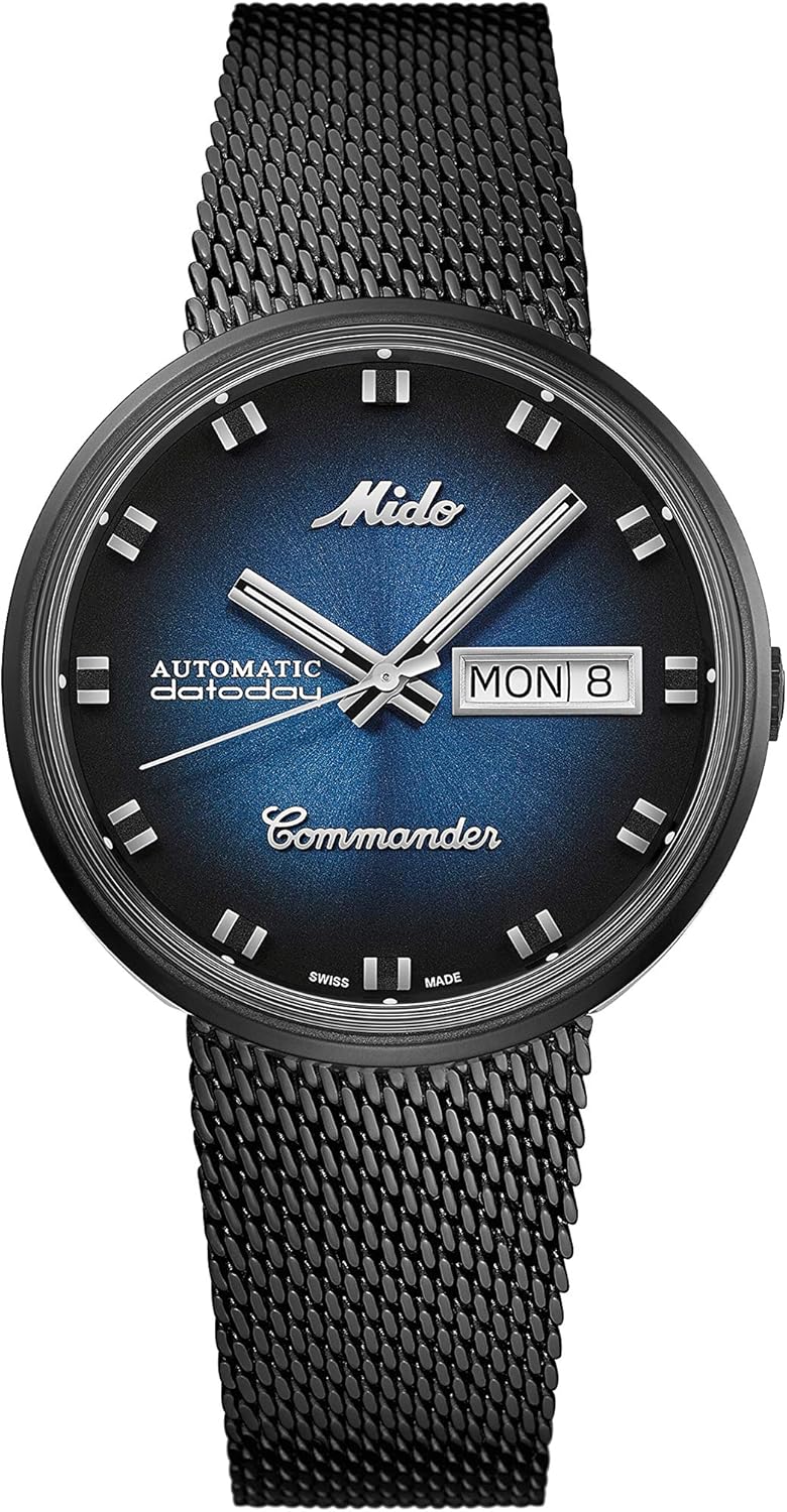 Mido COMMANDER/GR/A/BLACK/BLUE DIAL M842932511 Orologio automatico donna
