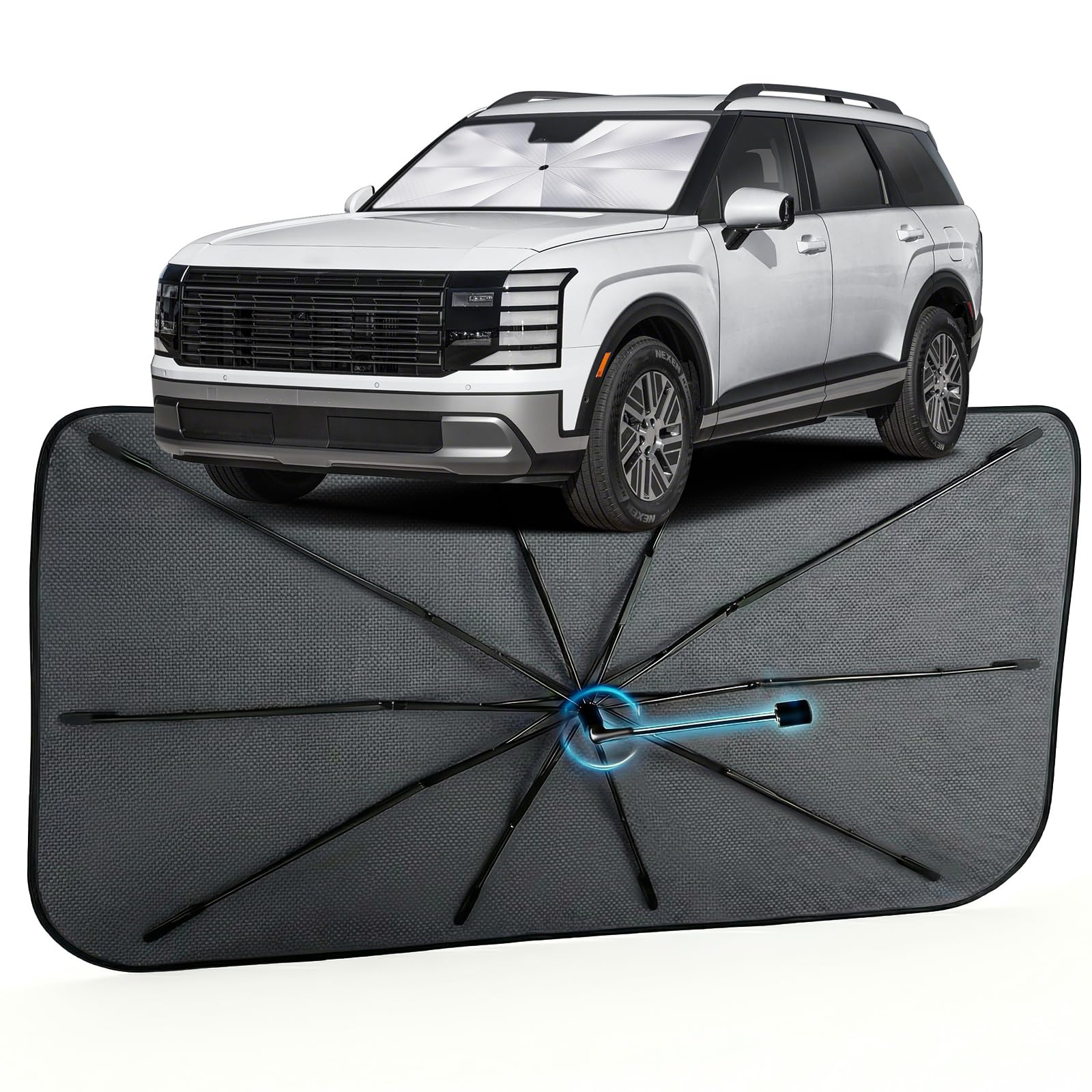 Car Windshield Sun Shade Umbrella for Hyundai Palisade 2019-2026, 1:1 Fit