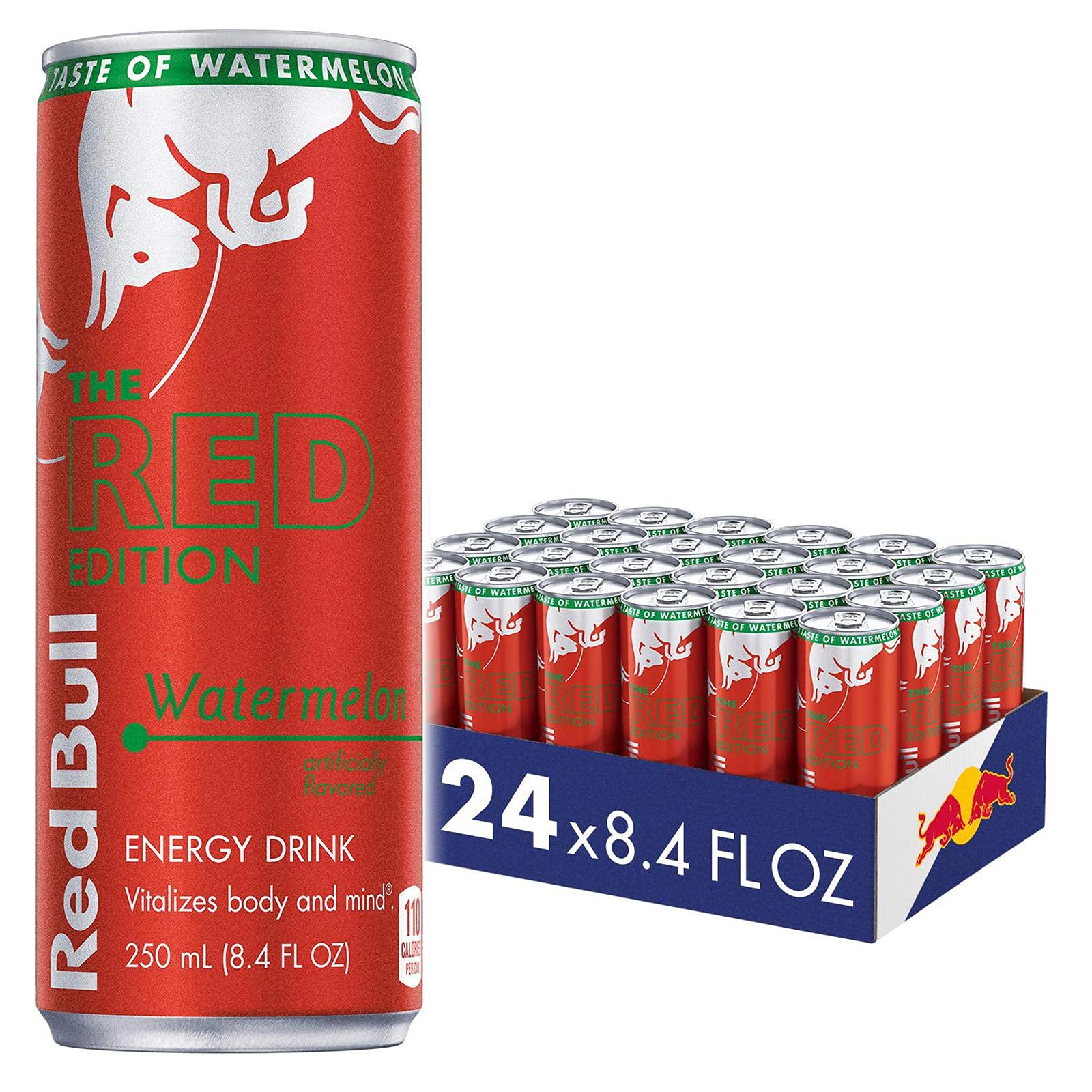 Energy Drink, Watermelon, 8.4 fl oz (24Count), Red Edition - 1
