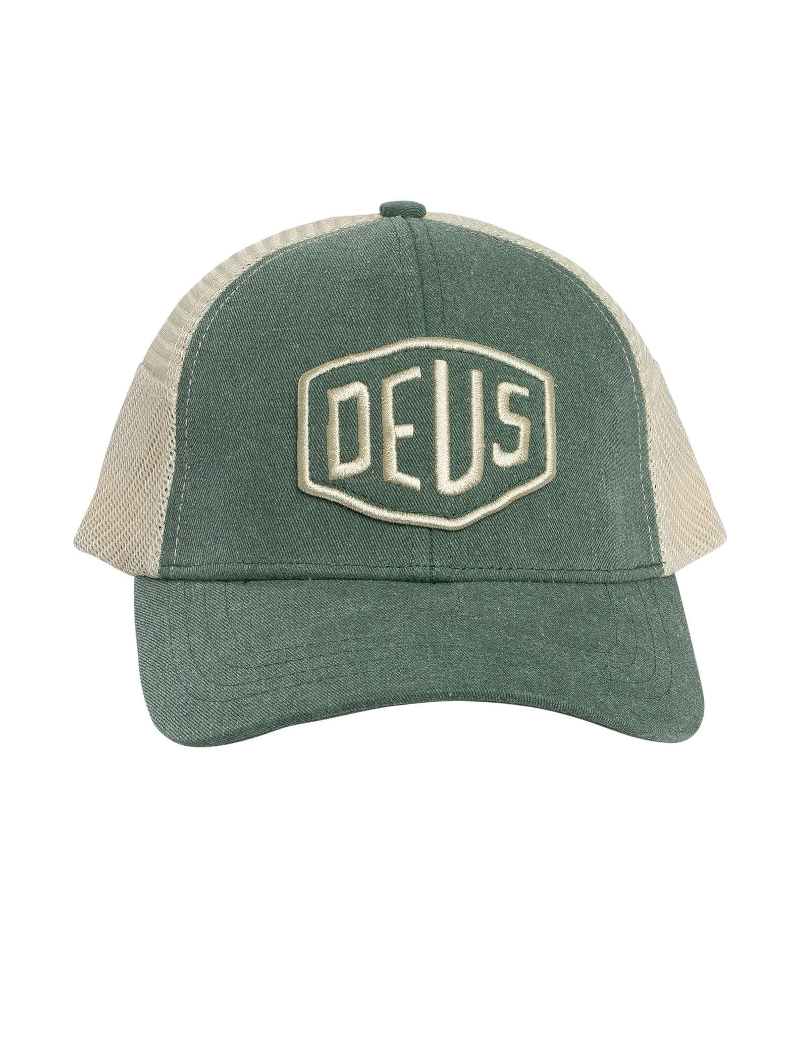 Deus Gorra Shield Trucker – Shale Green, verde, Talla única
