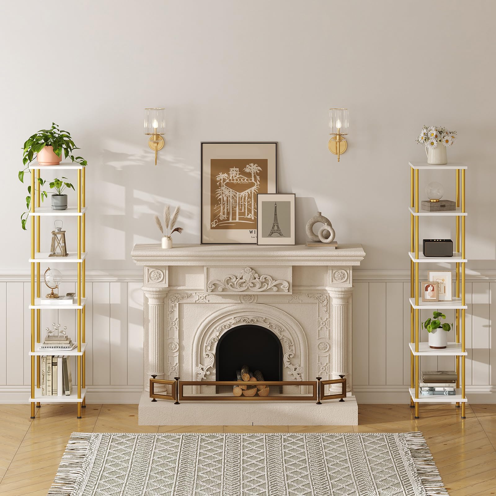 Snapklik.com : 6-Tier Corner Shelf, Corner Square Rack Display Shelf ...