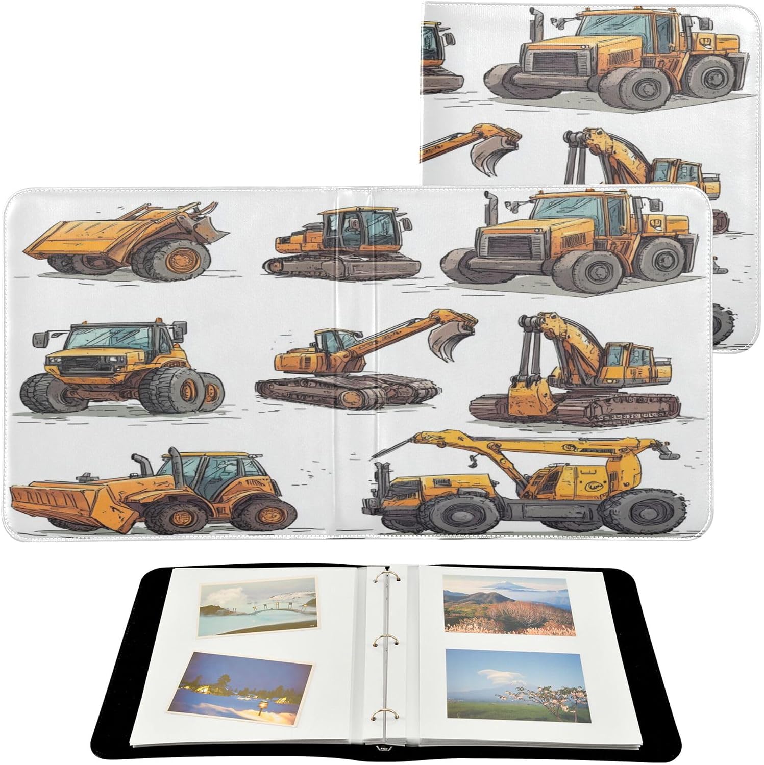 Photos Album Photo Books Self Adhesive Scrapbook Photo Albums Childhood Photo Album 4x7 Construction Vehicles