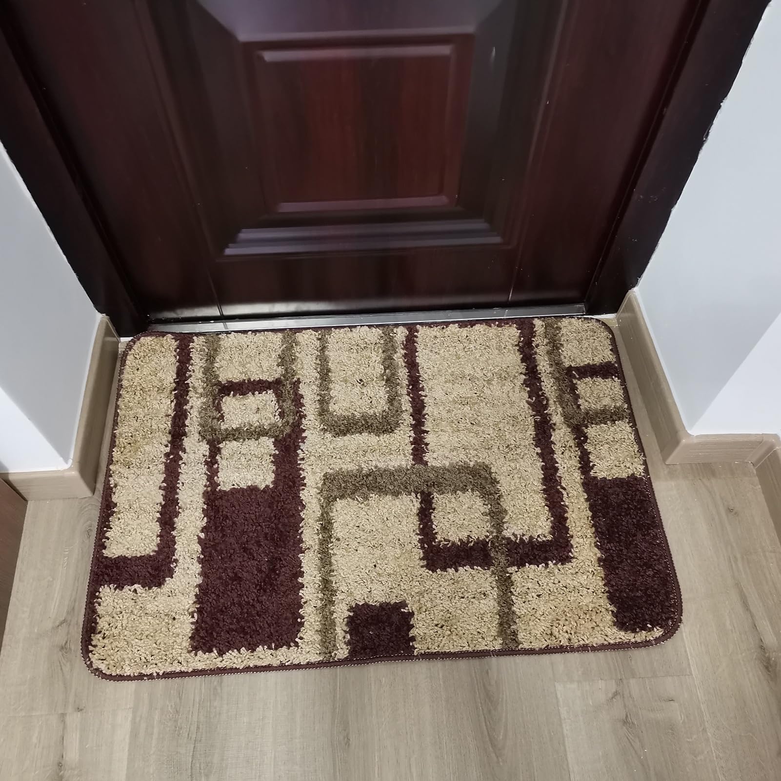 Willkommene Fußmatten im Inneren, waschbare, robuste Fußmatten, Eingangsteppich mit Rutschfester Unterseite, 60/80/90/100/120/140/160/180 cm lang (Größe: 90 x 120 cm/35,43 x 47,24 Zoll)