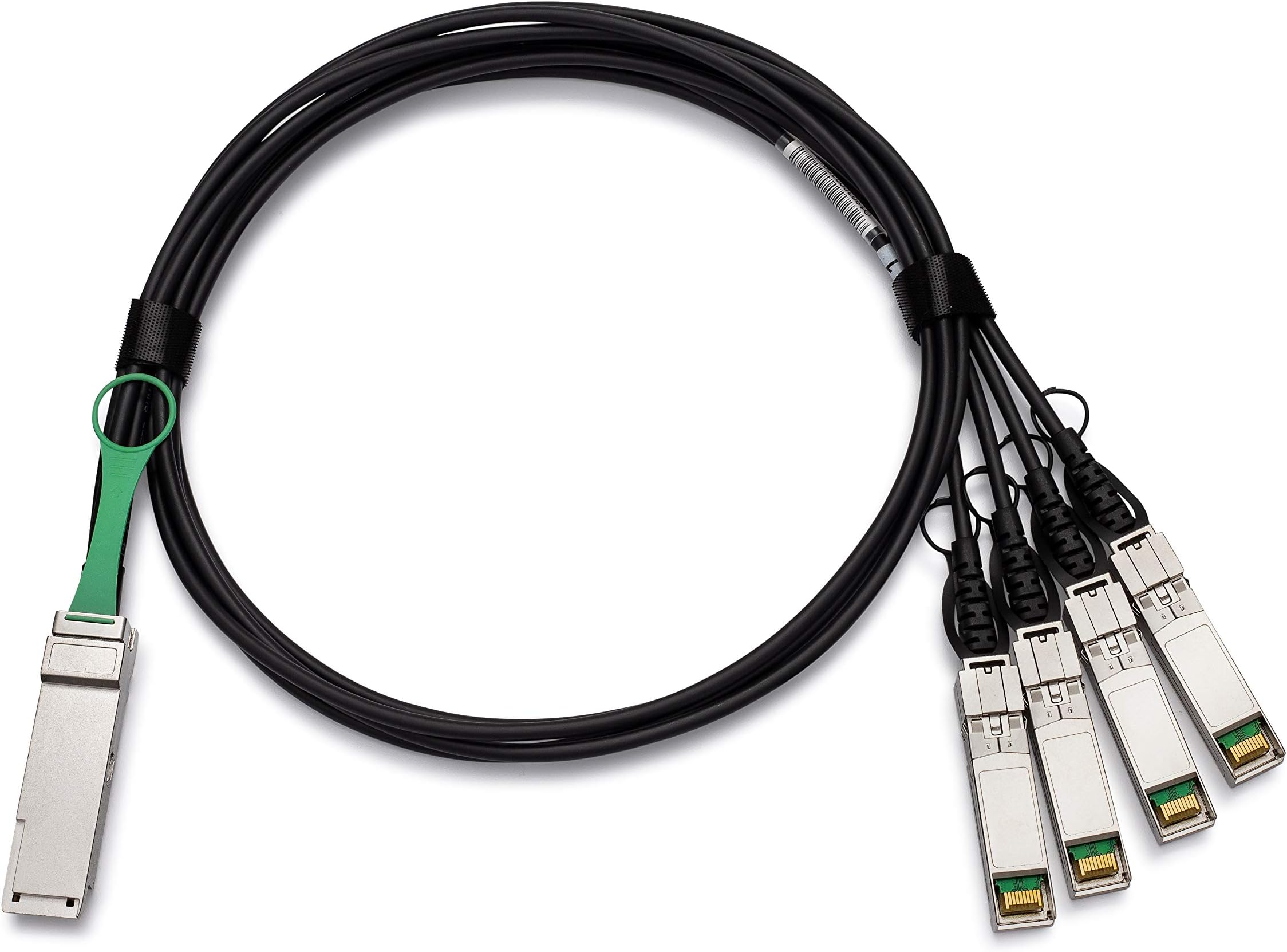 Compatible with Dell 470-AAVO 40G QSFP to 4xSFP+ Breakout Twinax Cable | 4x10G 1m Passive DAC 470-AAVO-HPC