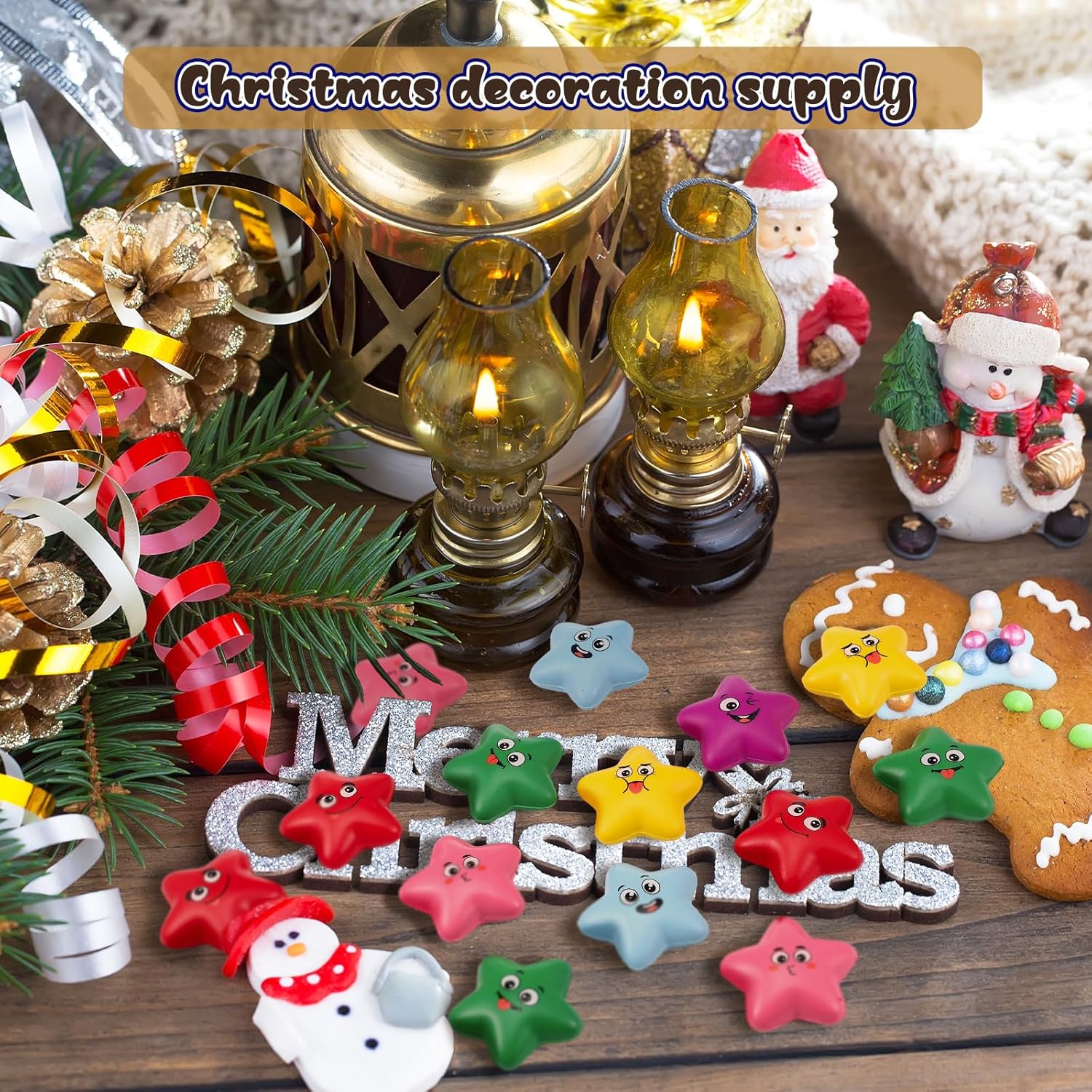 Meooeck 36 Pcs Colorful Star Stress Balls Bulk, Smile Face Star Mini Foam Stress Relief Ball, Mini Relief Foam Party Favors Gifts for Party Bag Gift Fillers Classroom Prizes Anxiety Fidget Sensory - Image 7