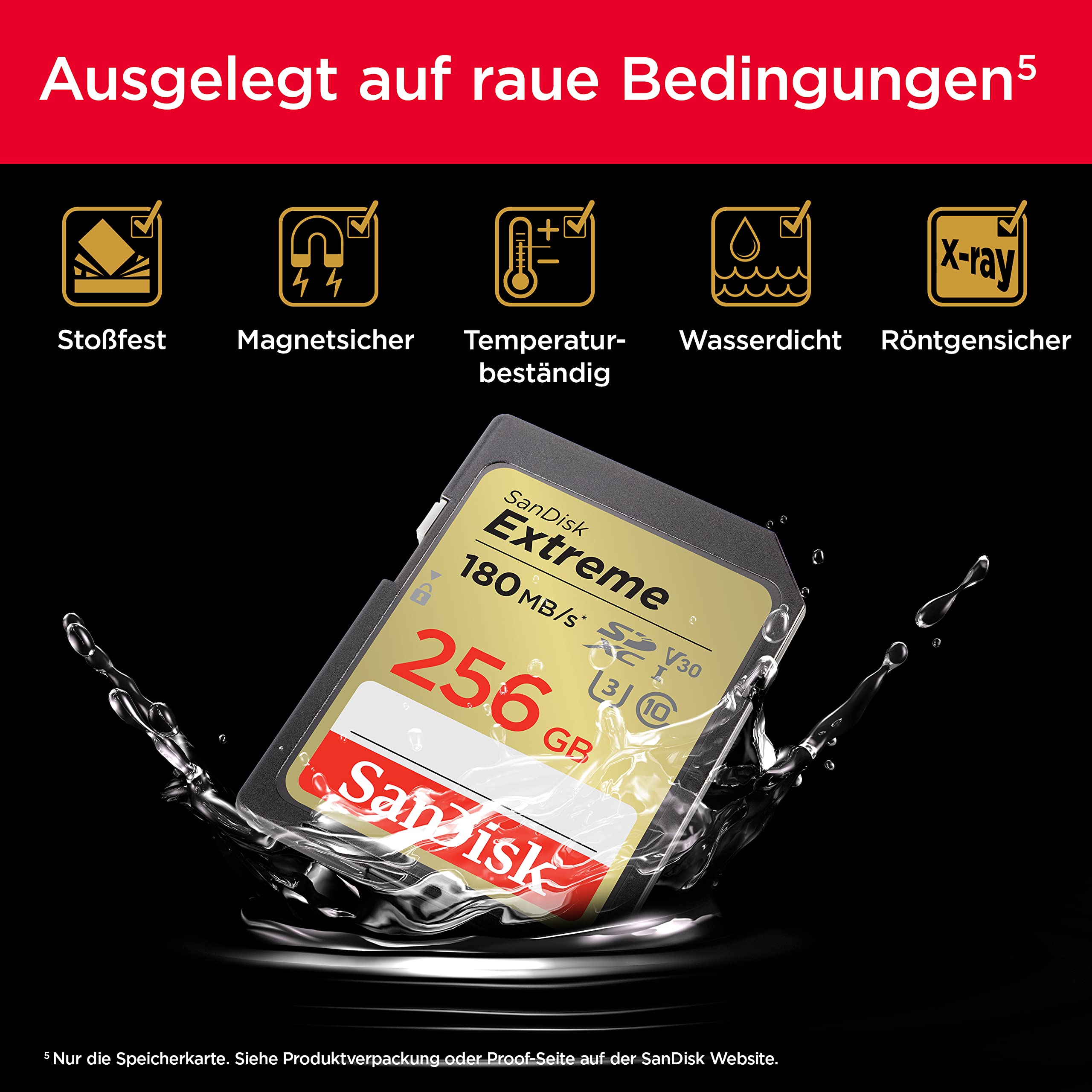 SanDisk Extreme SDXC UHS-I SpeicherkarteB (V30 512 G – Bild 5