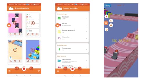 Screen recording games - game recording apps.Video recorder games, recorder app.Screen and voice rec