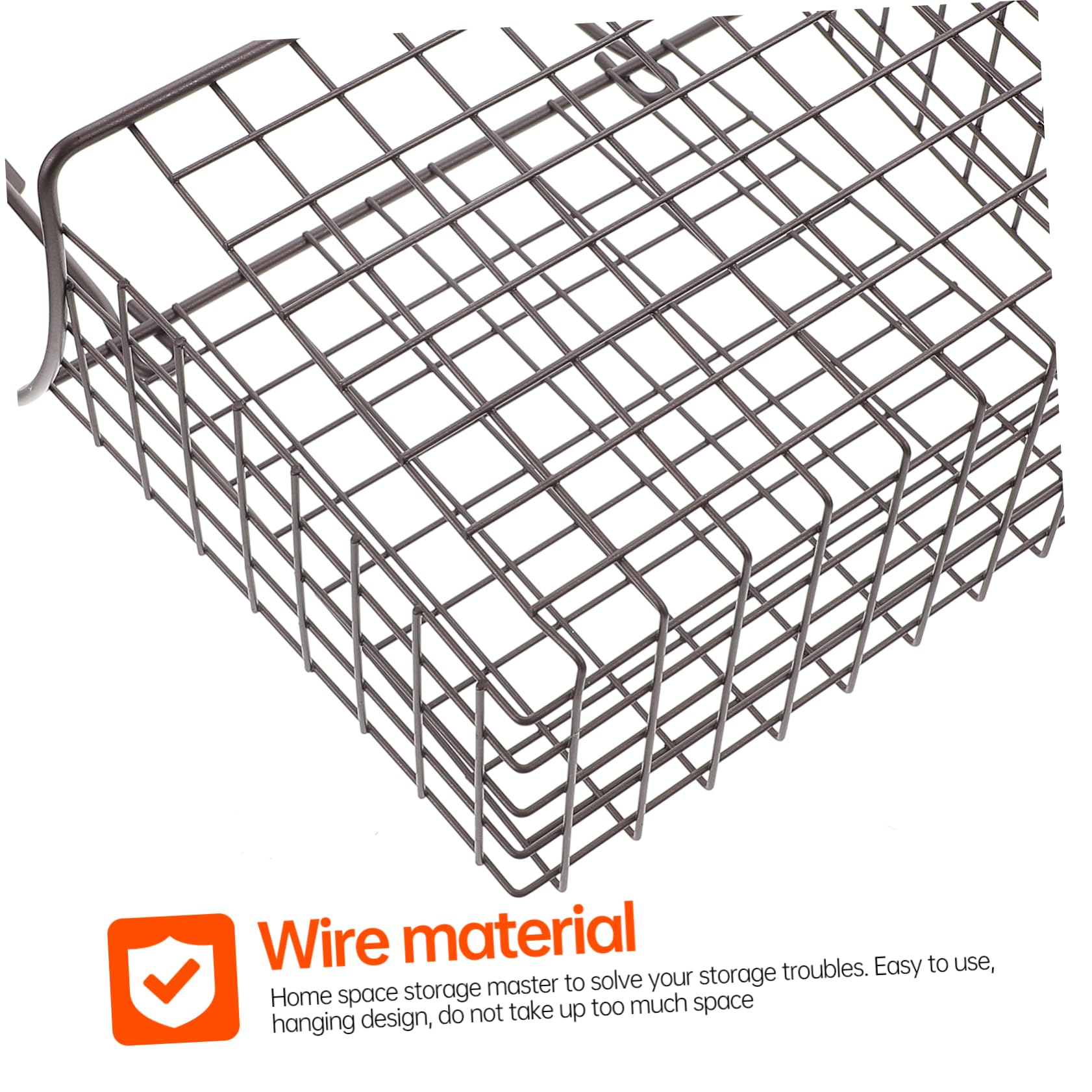 Cesta Colgante de Cocina de Alambre de Hierro Negra