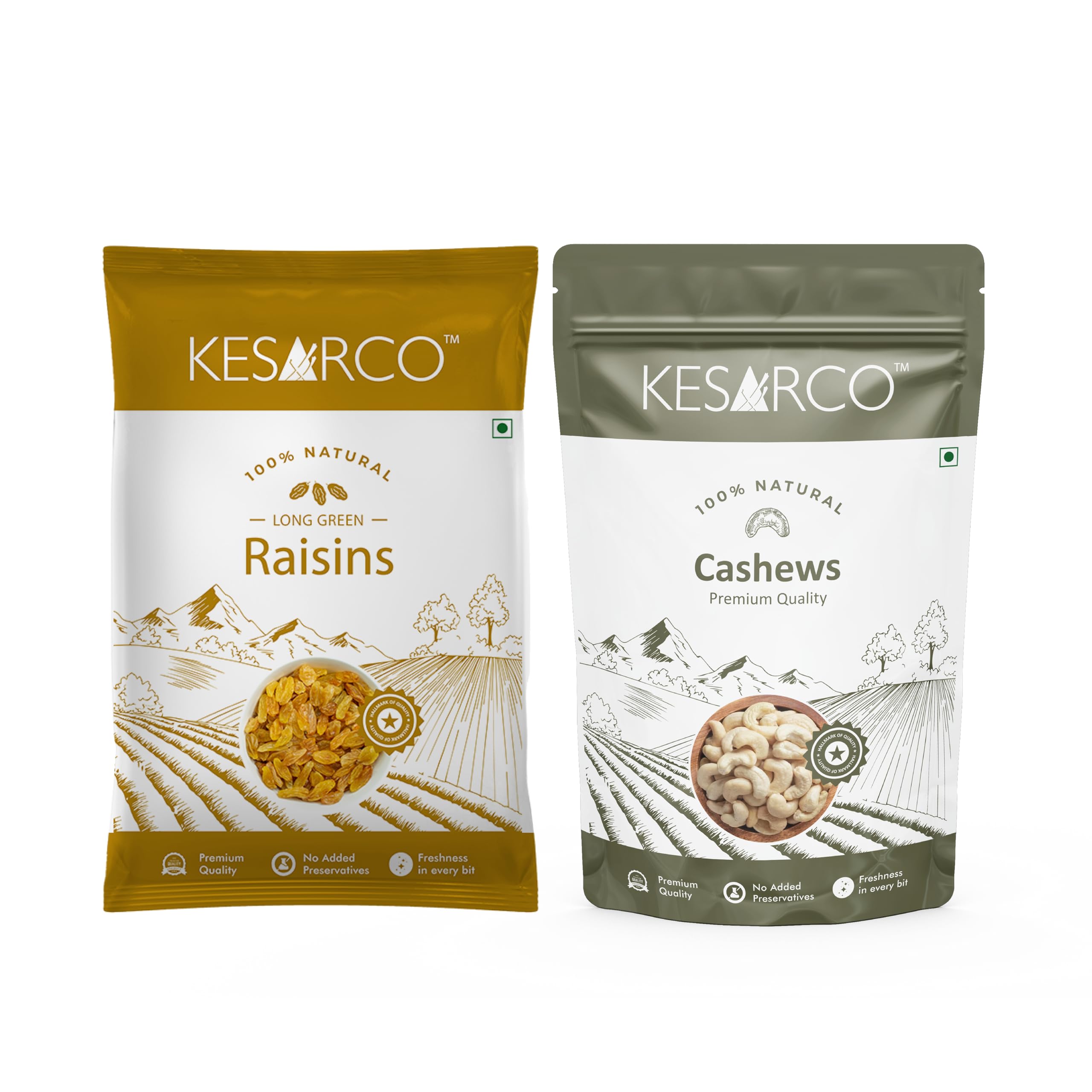 KESARCO Dry Fruits Combo Pack | Cashew & Raisin 200 gm Each | Kaju & Kishmish Combo Pack | 400 gm (B0BQ763R6L) Amazon Price History, Amazon Price Tracker