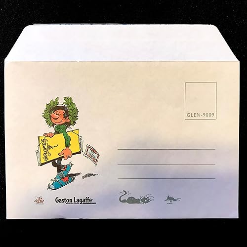 Miniatura 4 de Gaston Lagaffe Diploma de Super Frangin Brother Frérot - Tarjeta de walkie talkie con sobre para niños y hombres