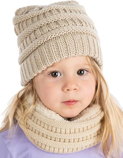 Kids Knit Beanie & Neck Warmer Bundle — Kids' Beanie