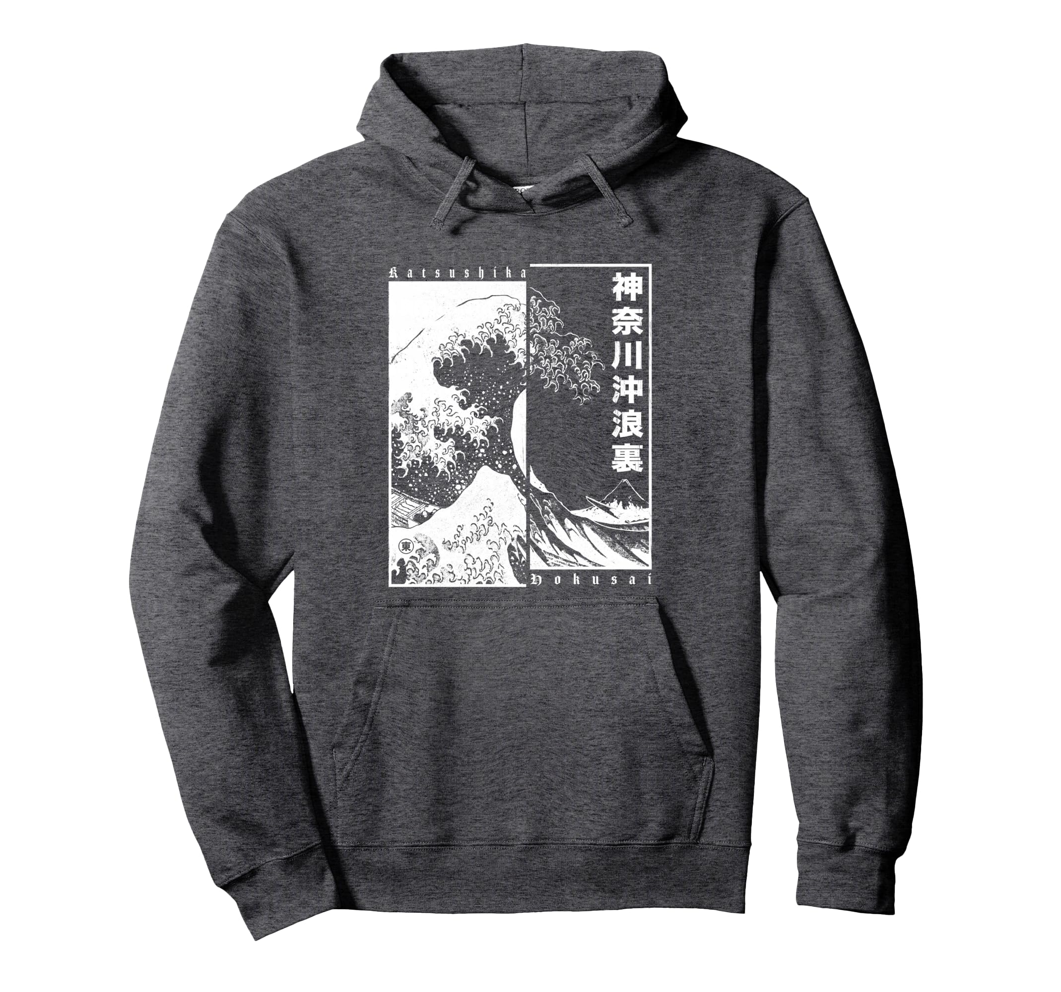 Great Wave Off Kanagawa Japanese Aesthetic Hokusai Pullover Hoodie