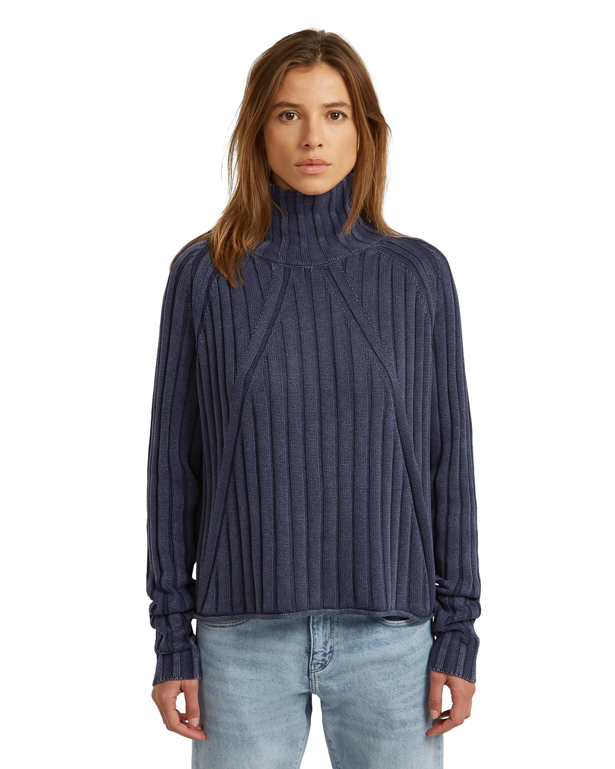 G-Star Damen Washed Loose Turtle Knit Wmn Sweater