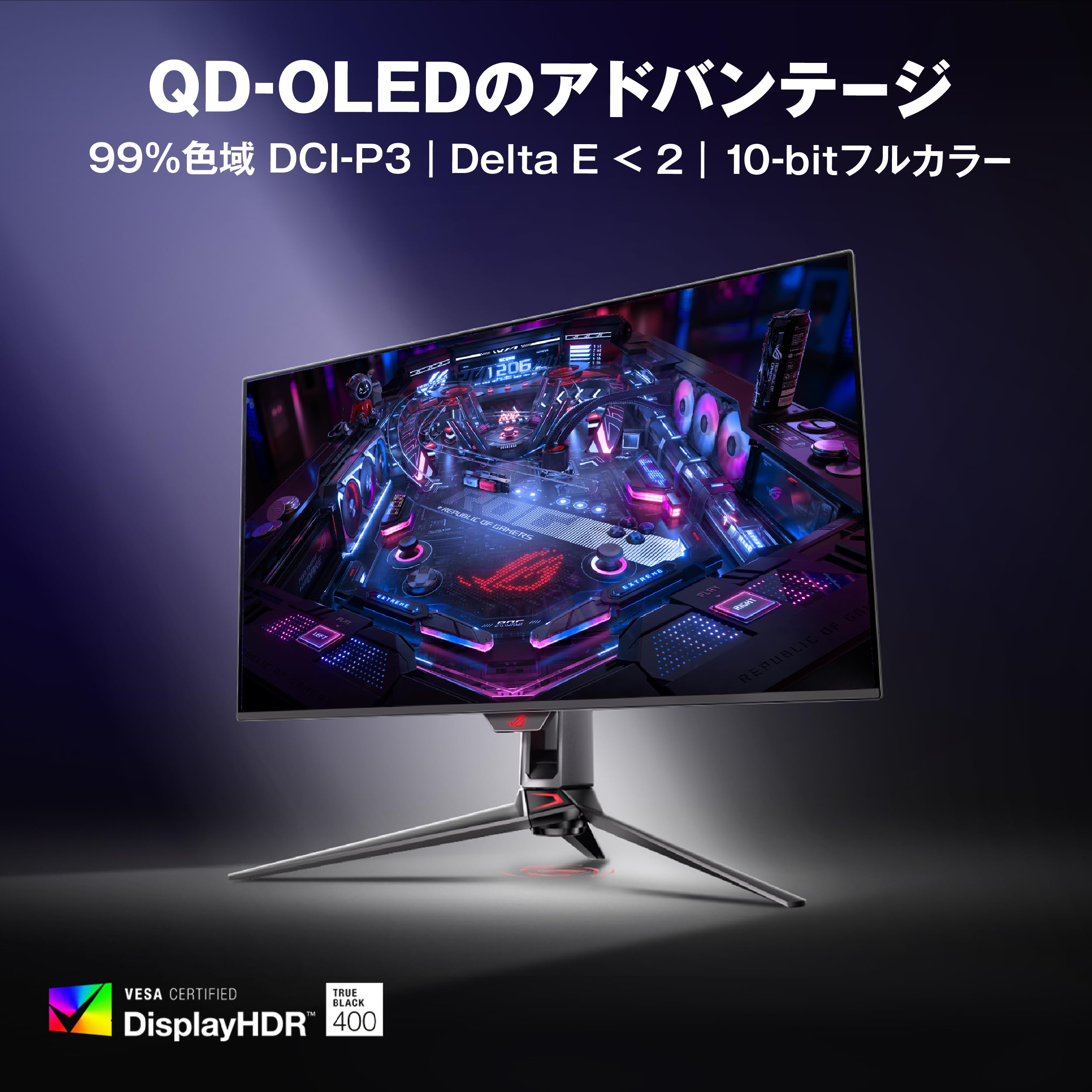 Amazon.co.jp: ASUS 有機EL 4K ゲーミングモニター ROG Swift OLED 