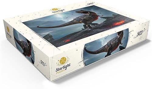 Miniatura 3 de MyPuzzle Tyrannosaurus Rex in A Harsh Prehistoric World - Rompecabezas prémium de 500 piezas para adultos