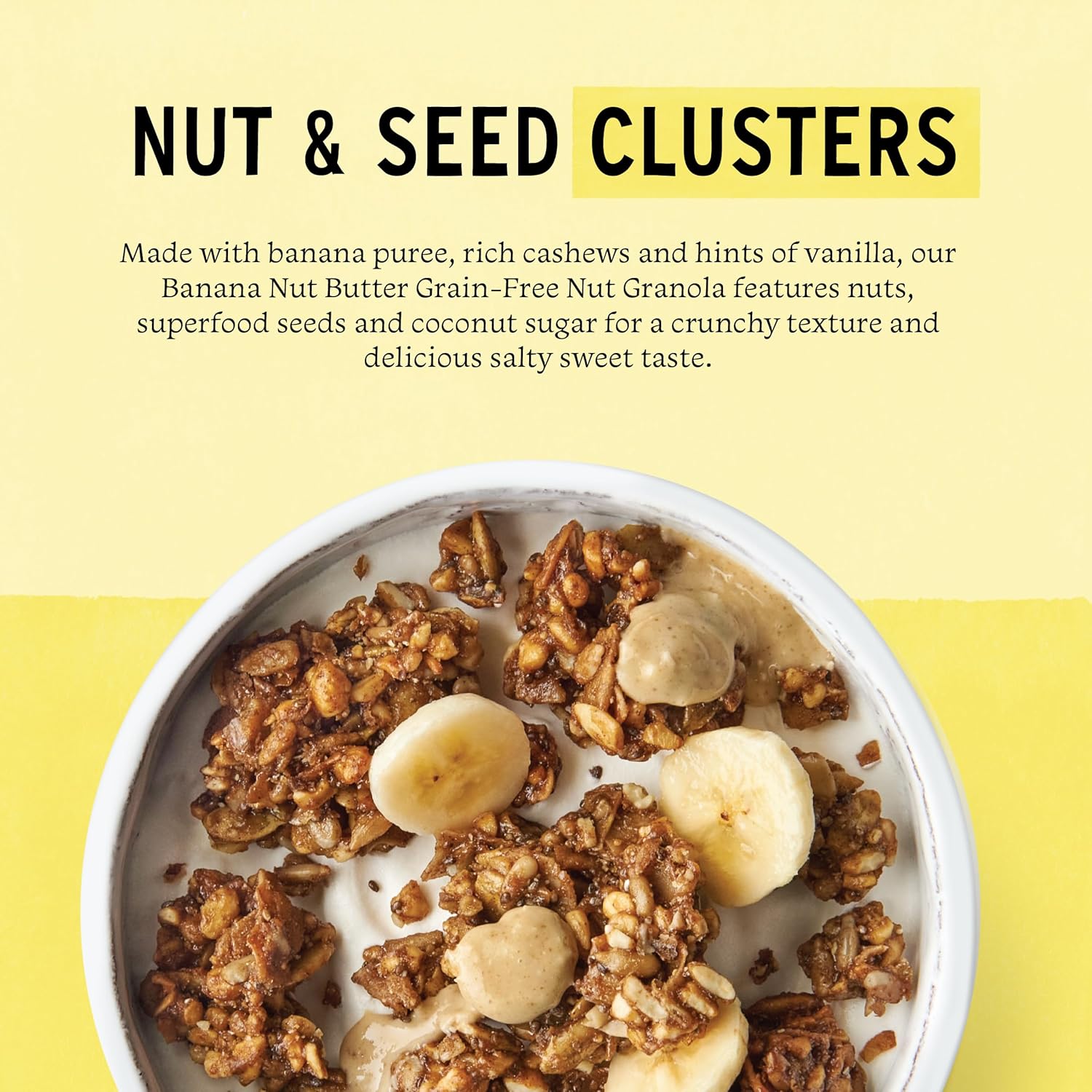 Purely Elizabeth, Banana Nut Butter, Keto Granola, Grain-Free (3 Ct, 8oz Bags)