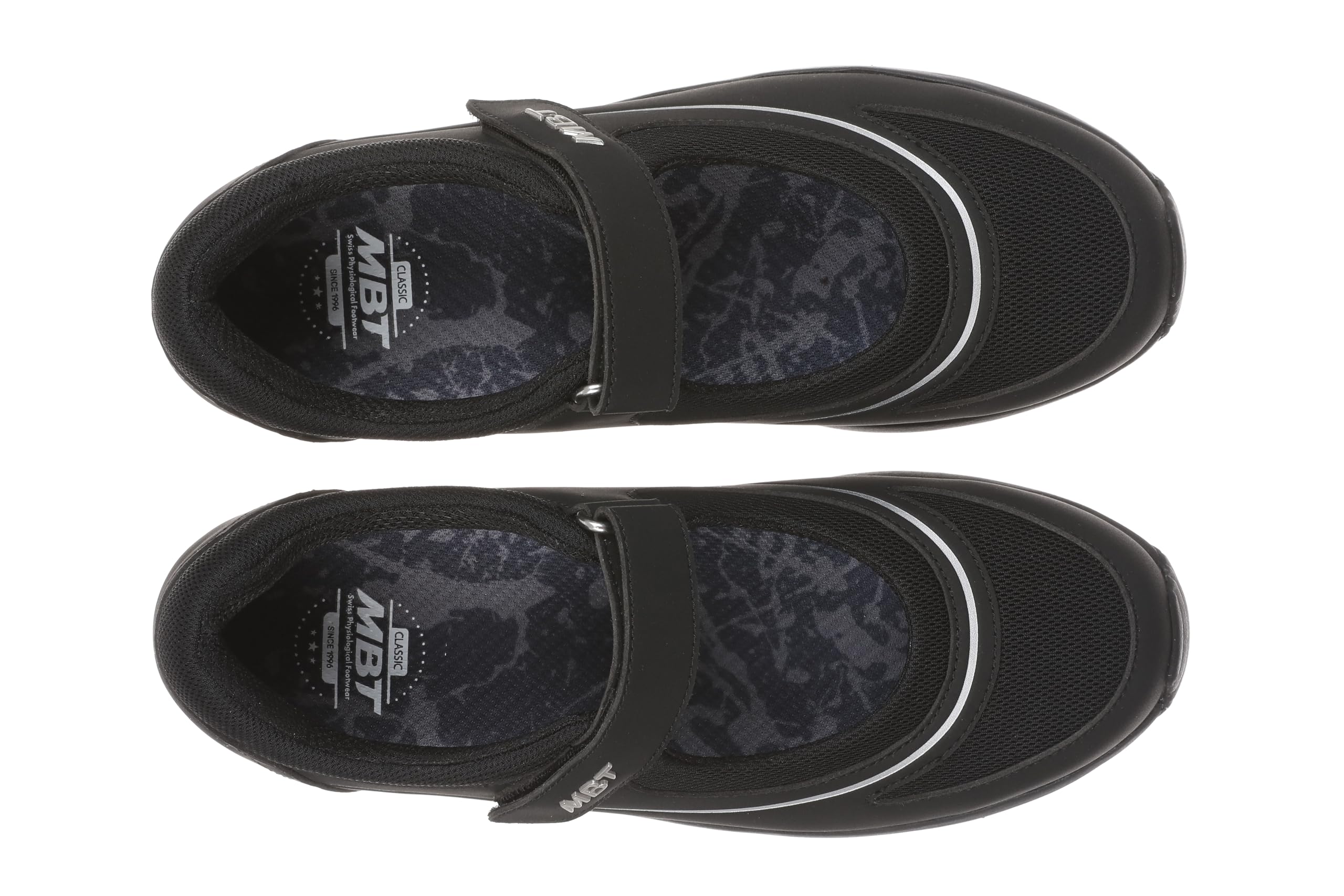 MBT BARIDI 2 Bailarinas de Mujer Estilo Deportivo. Zapatos para Caminar Anatómicos y Cómodos. Calzado Fisiológico Confort y Estabilidad con Suela Curva. Manoletinas Casual con Velcro