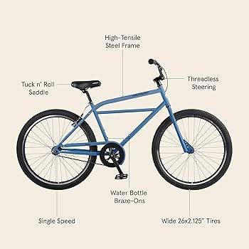 Retrospec Sully Klunker High-Tensile Steel Frame Beach