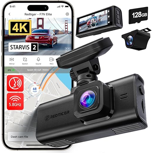 REDTIGER F7N Elite Dash Cam 128GB