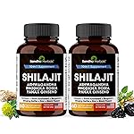 Shilajit Pure Himalayan for Men & Women | 120 Capsules with Ashwagandha | High Potency and Energy Supplement | Better Absorption than Gummies | For Extra Power and Stamina | Combo with Sea Moss