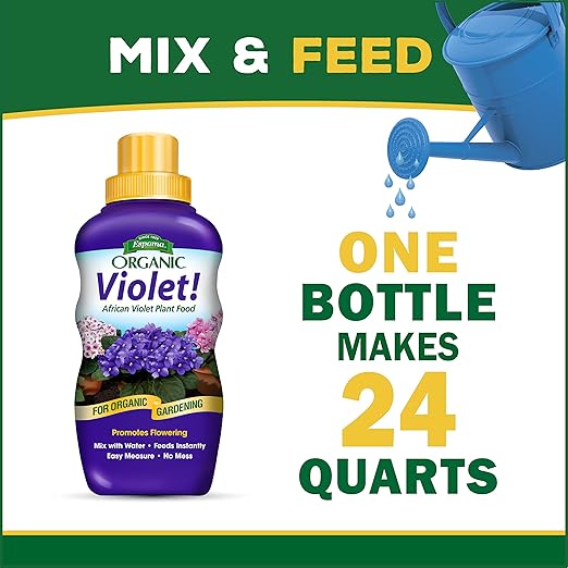 Espoma Violet! 8 oz Concentrado Fertilizante Líquido Orgánico para Violetas miniatura 6