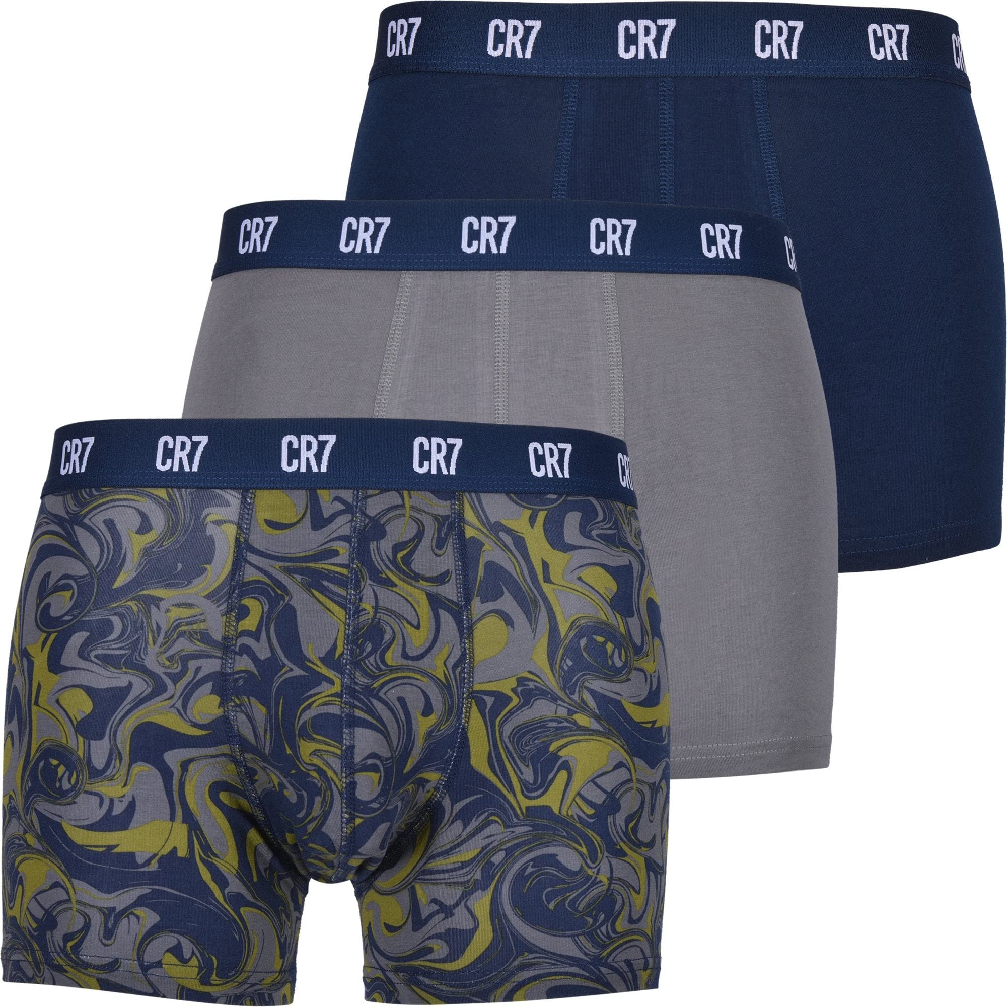 CR7 Men's Organic Cotton Trunk 3-Pack Jersey, Wielokolorowy, L Mężczyźni, Kolor: wielokolorow, L
