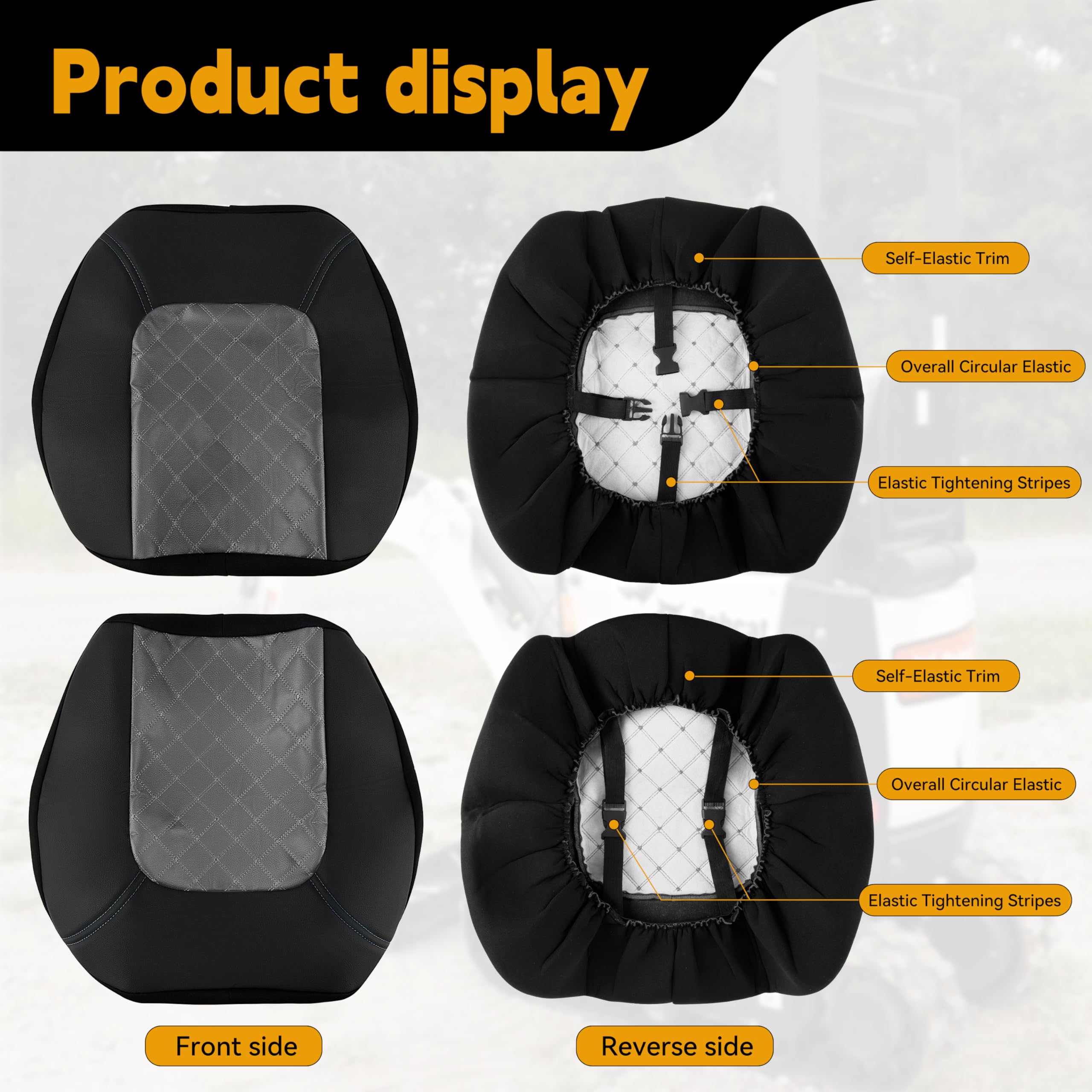 Funda para asiento de tractor para tractores de armario sin reposacabezas, máquina agrícola, funda de asiento para tractor, cargador de horquilla, excavadora, funda de asiento para tractor, fundas de
