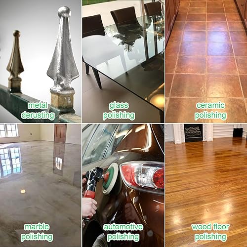 Miniatura 7 de ANCIRS Paquete de 15 almohadillas redondas de fieltro de lana de 4 pulgadas, para amoladora angular 100, diámetro del amortiguador de pulido de