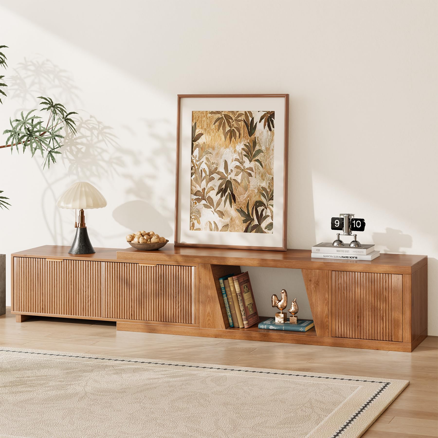 Amazon.com: Epecoya 98 Inch Extendable TV Stands for Living Room