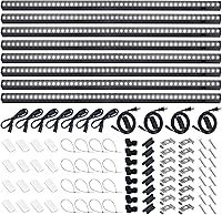 Vista 10 de Barrina Luces de Crecimiento T5, Luz de Crecimiento LED de Espectro Completo Blanca de 5000K, 80W de 2 pies (8 x 10W) Luces de Crecimiento