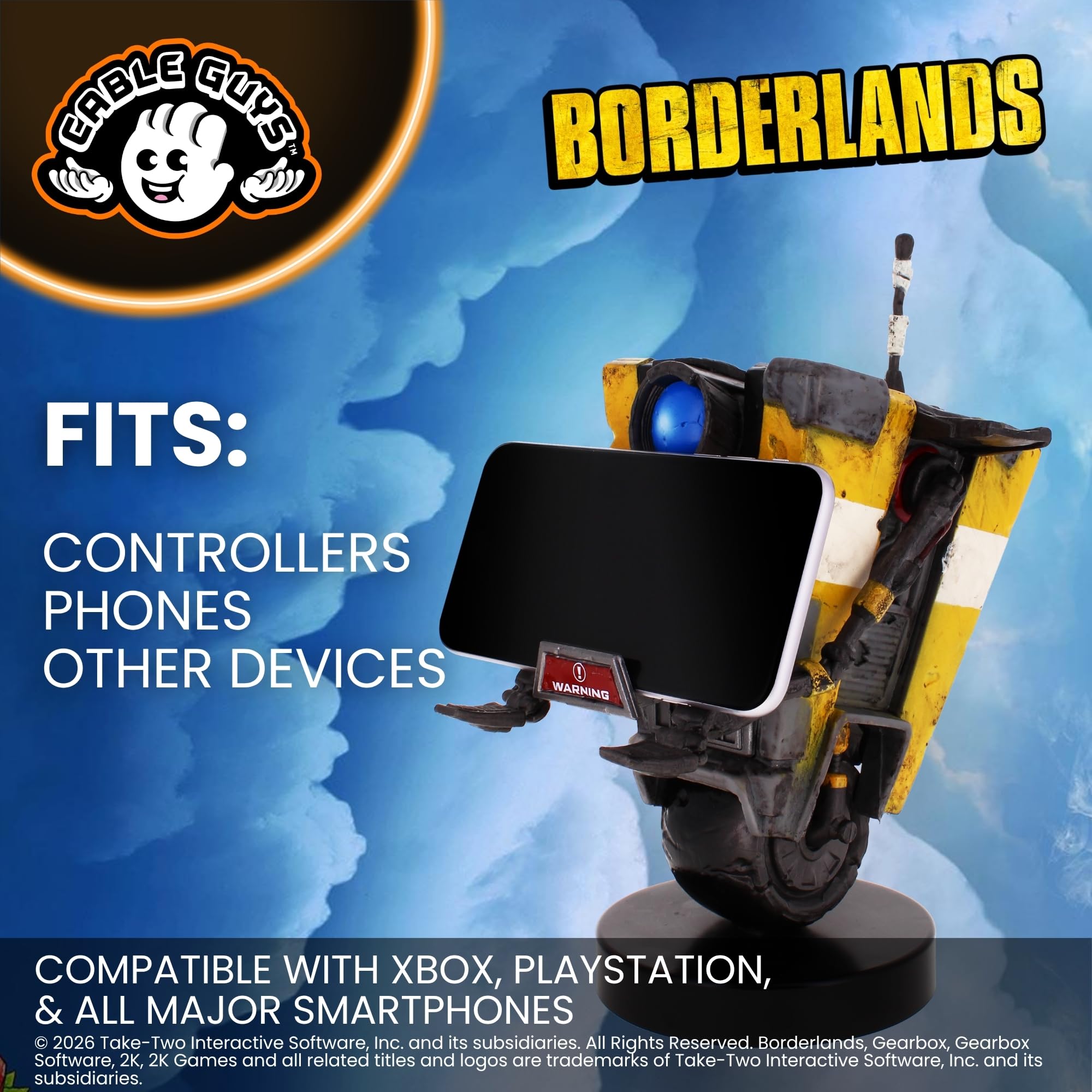 Claptrap Controller Holder & Phone Stand – Borderlands, Cable Guys