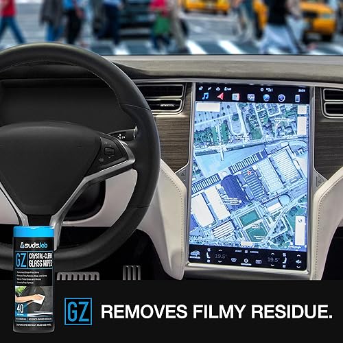 Miniatura 4 de Suds Lab GZ - Toallitas de vidrio transparente, sin rayas, para lavado de parabrisas, espejo y ventanas, toallitas desechables para ventanas de