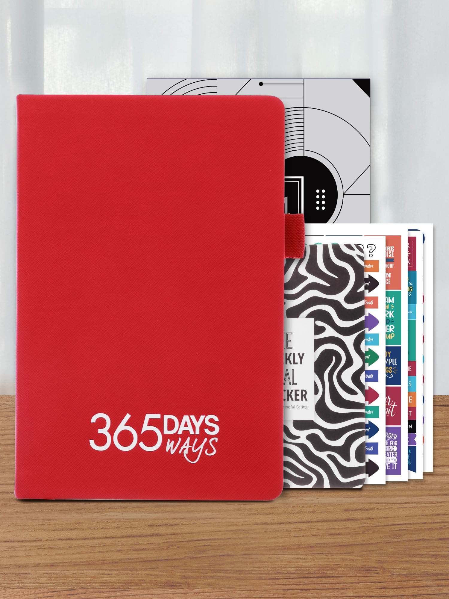 DOODLE A5 Productivity Planner Kit Undated Hard Bound|288 Pages|12 Monthly+Pocket Meal Planner+200+ Stickers+Motivational Quote Cards+Tear Away Bookmarks|Activity Pages, Notes Pages [Yearly Compass]