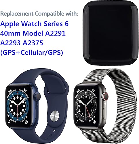 Miniatura 4 de Pantalla LCD compatible con Apple Watch Series 6 1.575 in modelo A2291 A2293 A2375 (GPS+CelularGPS) Pantalla táctil con herramientas