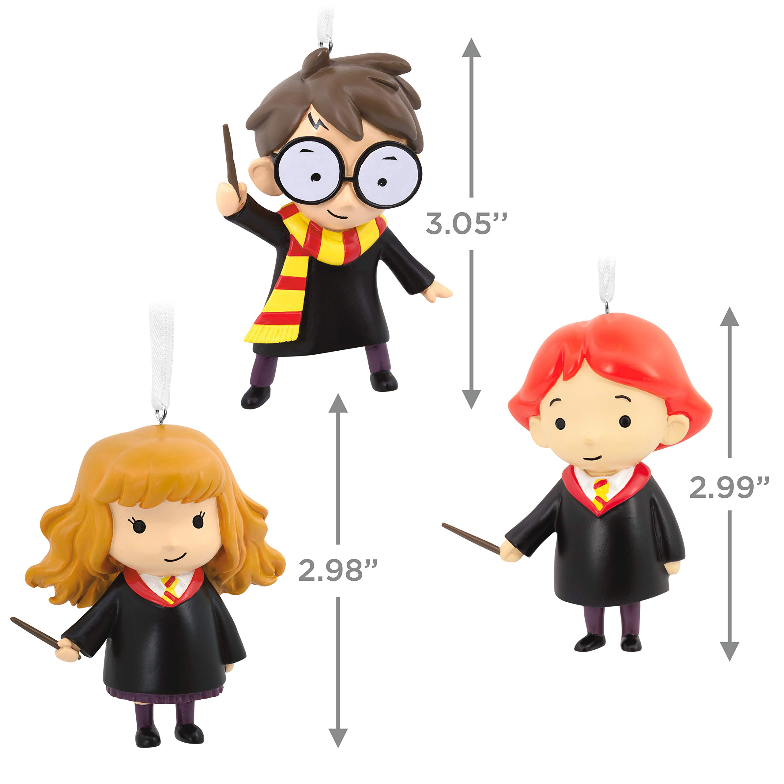 Amazon.com: Hallmark Christmas Ornaments, Harry Potter and Friends With  Wands, Set of 3 : Home & Kitchen