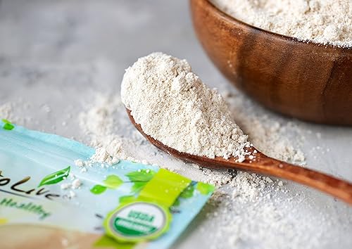 Miniatura 4 de Harina orgánica de trigo integral, 1.5 libras, sin OMG, finamente molida, sin blanquear, sin bromatar, vegana, kosher, todo natural, sin