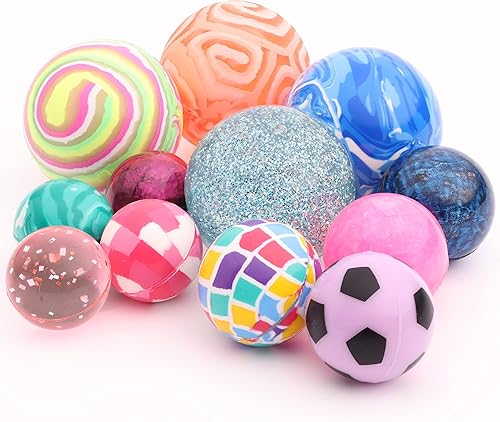 Pelotas hinchables  Paquete surtido de 12 bolas rebotantes  3 tamaños 1.772 in, 1.260 in y 0.984 in  Mini bolas inflables para niños  Juguetes de