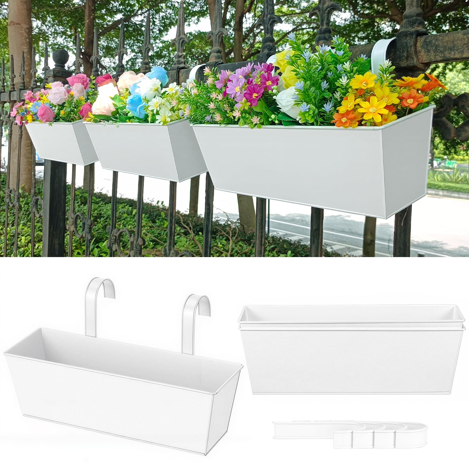JFMAMJ Railing Hanging Planter