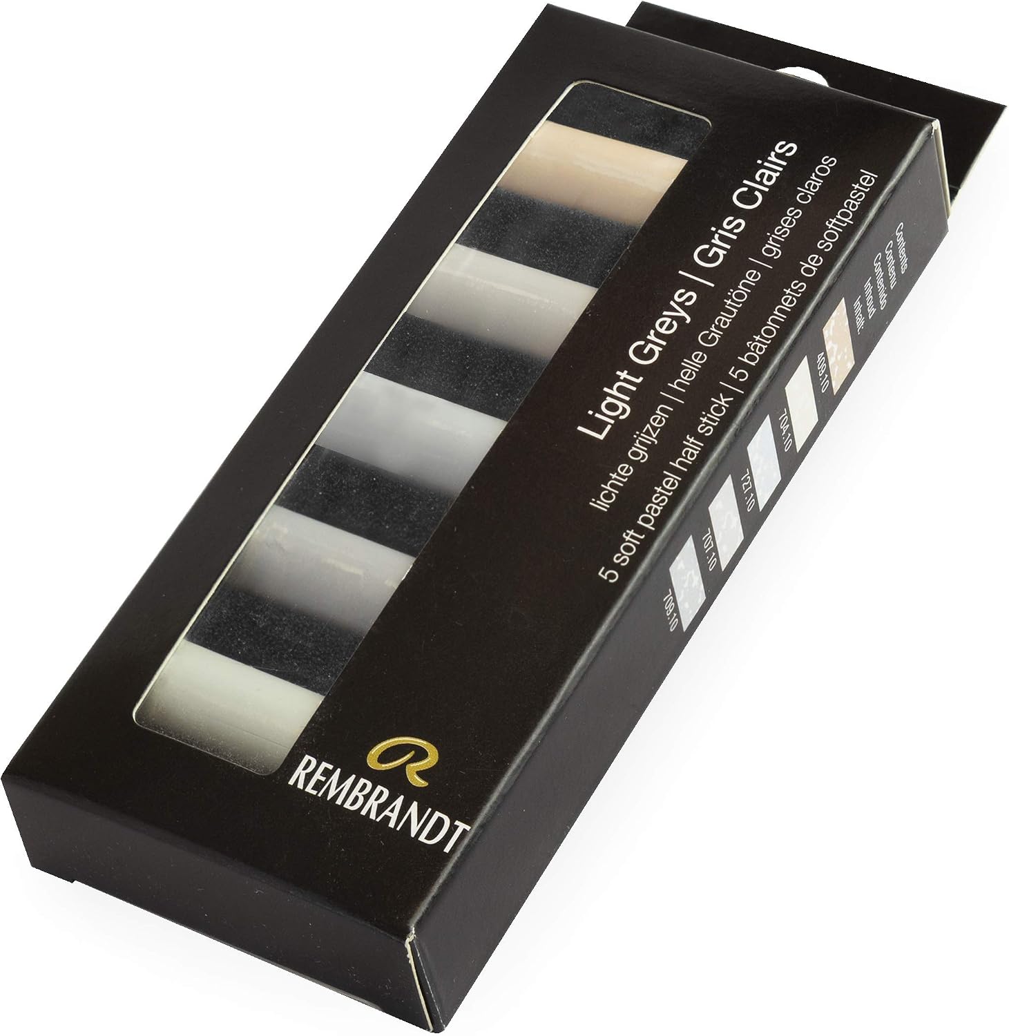 Rembrandt Professional Soft Pastel Set Light Greys - Image 4