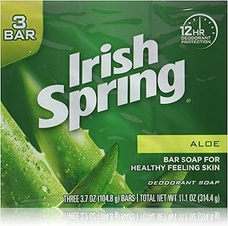 Irish Springs Aloe Bath Soap, 3.75 Oz. Bars, (2) 3 Bar Packages