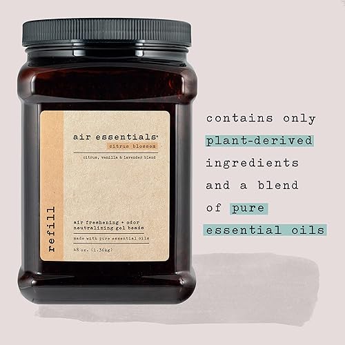 Miniatura 2 de Air Essentials Recambio de perlas de gel para ambientador y neutralizador de olores, eliminador de olores, hecho con aceites esenciales puros, flor