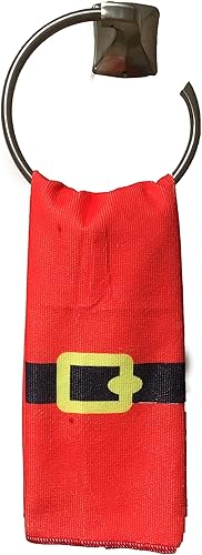 Miniatura 7 de JOYIN 5 Pieces Christmas Theme Bathroom Decoration Set w/Toilet Seat Cover, Rugs, Tank Cover, Toilet Paper Box Cover and Santa Towel for Xmas Indoor