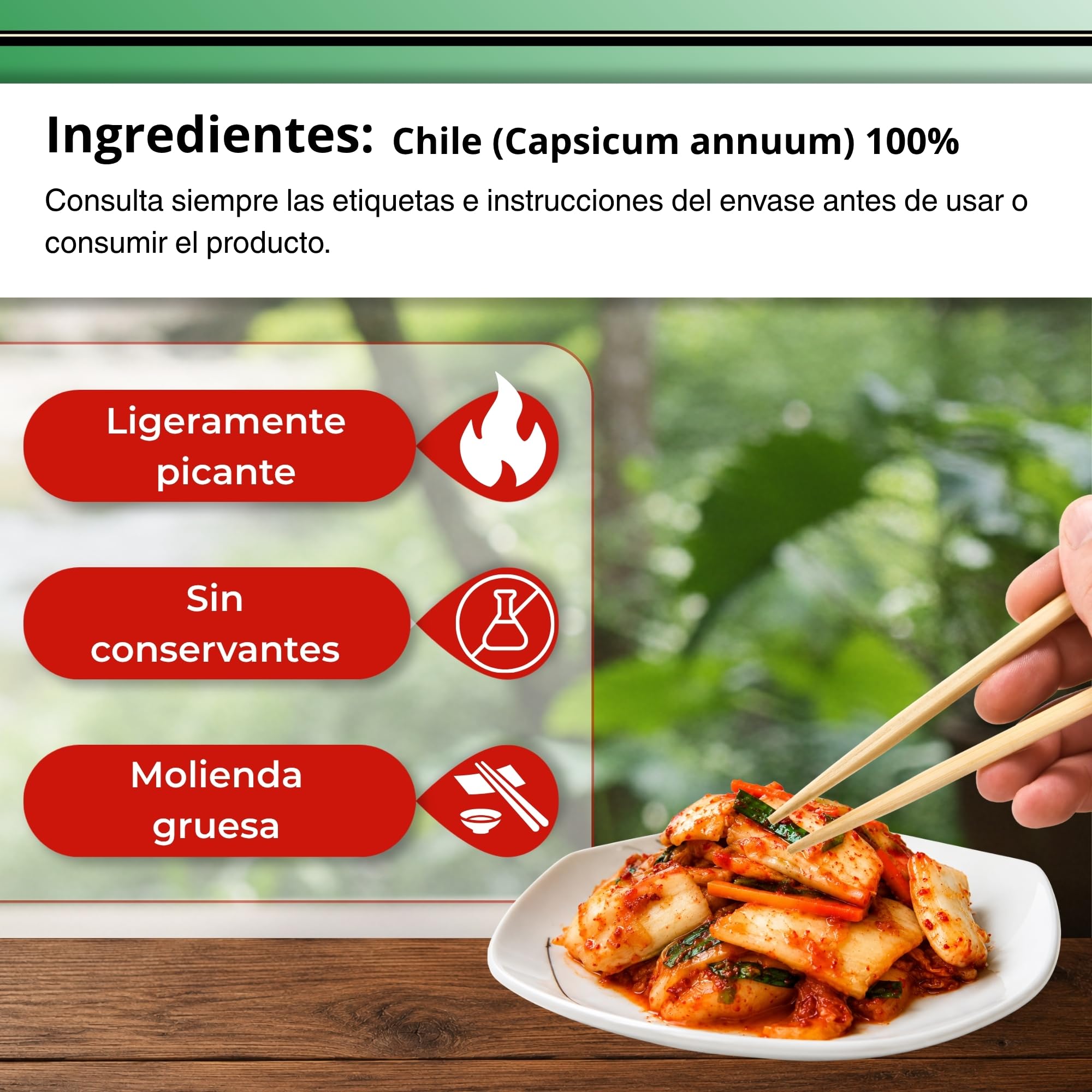 Sempio Gochugaru Polvo de chile coreano picante 1 kg