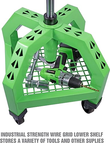 Miniatura 5 de OEMTOOLS 24907 Taburete mecánico de 360 grados, taburete de garaje ajustable en altura sobre ruedas, taburete mecánico de capacidad de 300 libras,