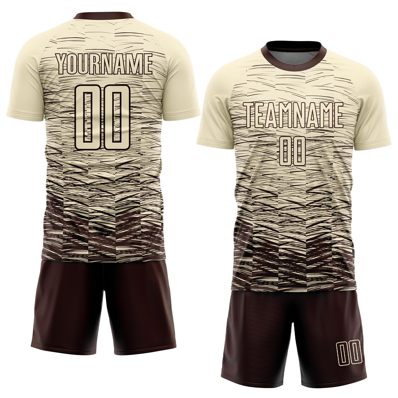 Custom Soccer Jersey Set Personalized Soccer Shirts and Shorts Uniform Printed Team Name Number Logo for Men Women Youth Kids