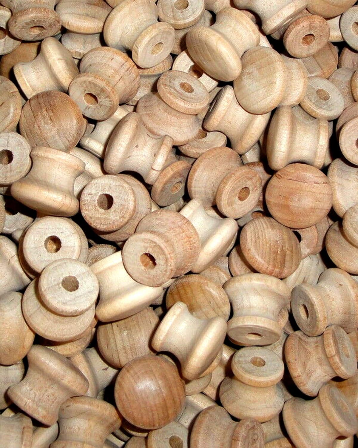 3/4 Birch Wood Unfinished Drawer Knobs Pulls Handles - Natural Wood Drawer Knobs - Round Wood Unfinished Cabinet Furniture Drawer Knobs Pulls Handles - Round Wood Drawer Knobs Without Screws (10)
